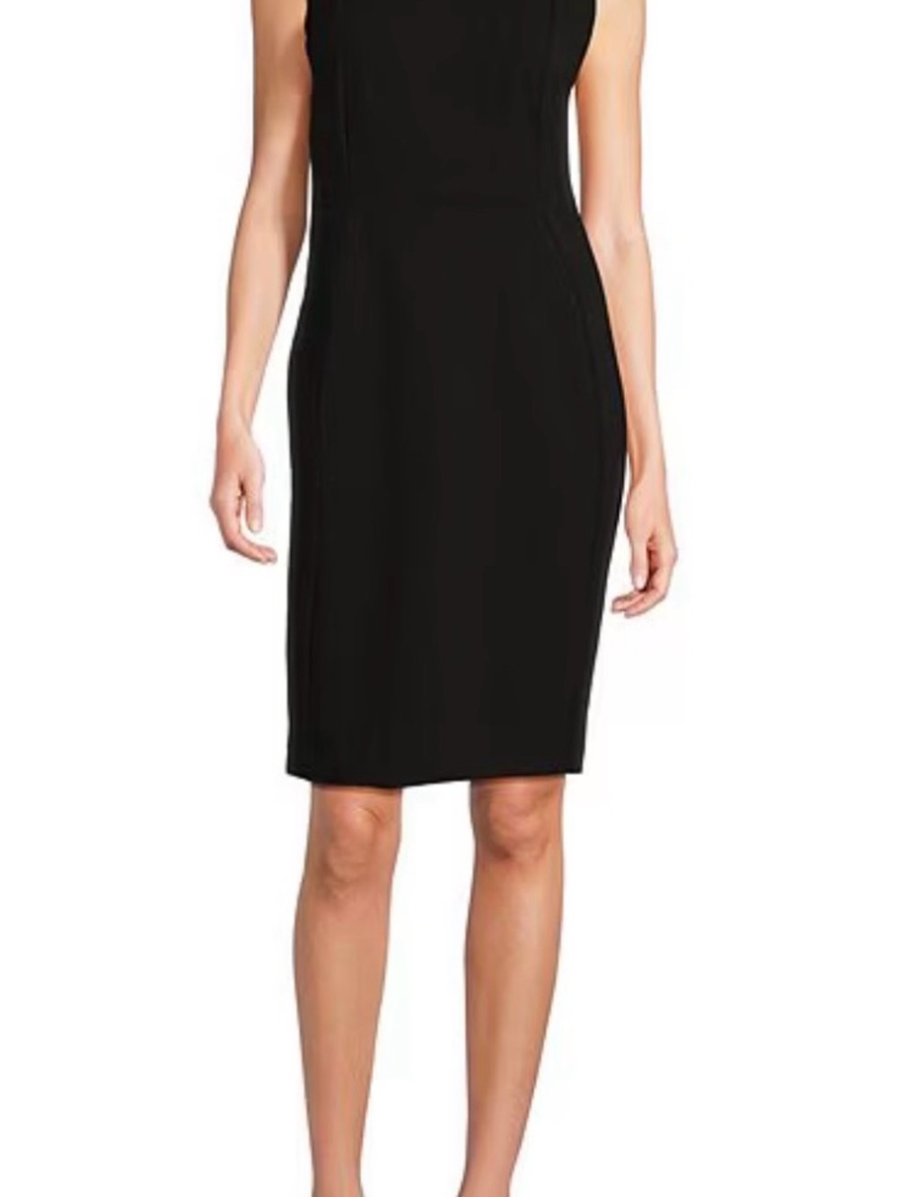 Calvin Klein Black Sleeveless Pencil Dress